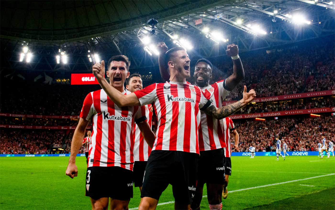 Suit Delux con el Athletic, fuera y dentro del campo