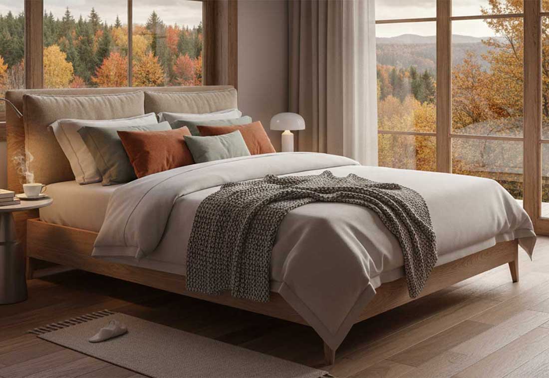 Cama con colchón de calidad para el descanso en segunda residencia